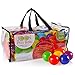 JOON Kids Fun Play Balls with Cleantec Technology & Durable Storage Bag, 6 Bright Colors, 100 Count