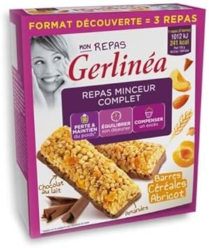 Gerlinea Barres Repas Minceur Cereales Abricot Boite De 6