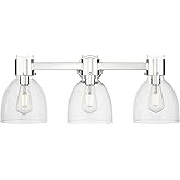 Innovations Lighting 464-3W-PN-G464D-7CL Lawton Bell - 3 Light Bath Vanity-24 Inch Tall and 10 Inch Wide, Finish Color: Polis