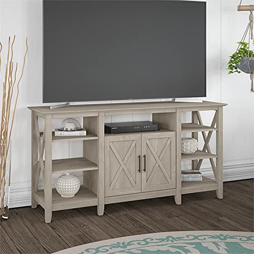 Bush Furniture Key West Tall Stand for 65 Inch TV, Washed Gray Pricepulse