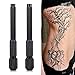 Pen Holder, Tattoo Pen Holder Skin Marking Surfer Stencil Outling Tools 5 Colors 2 Pcs(Black)