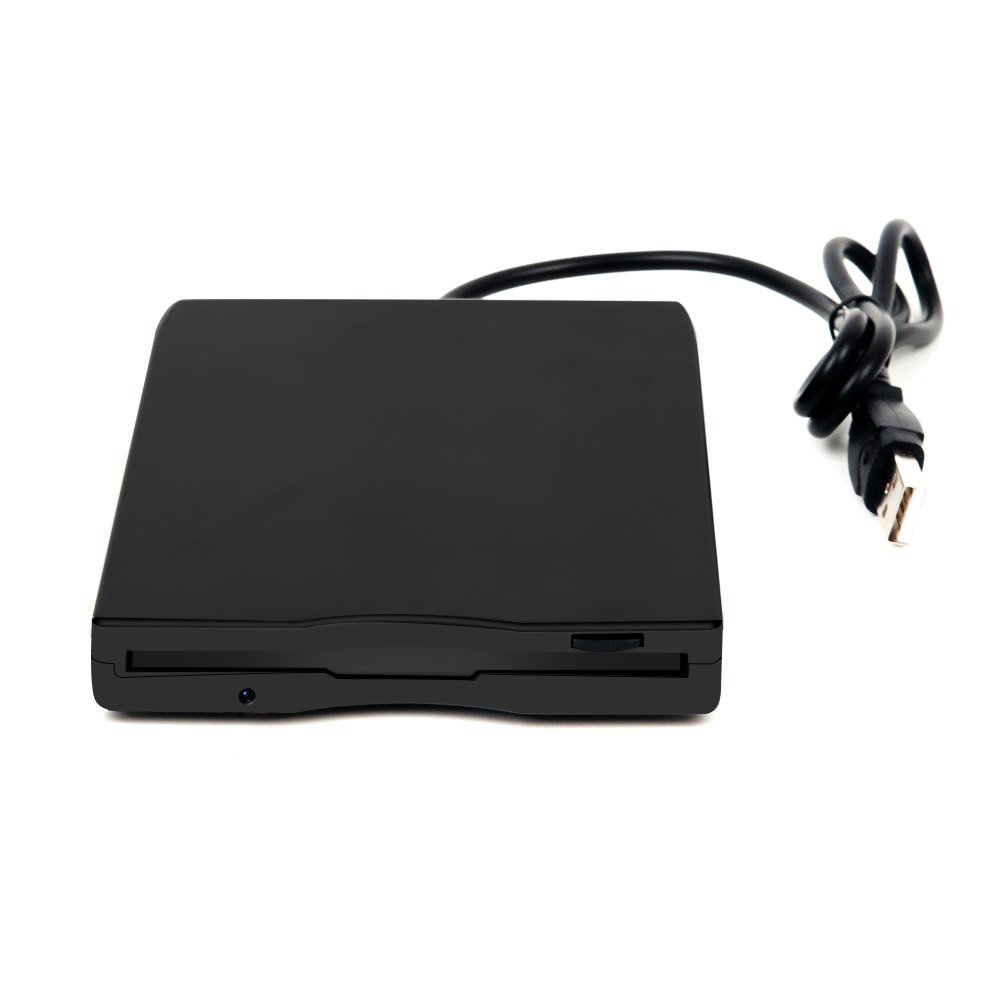 Kinetxiaxia 1.44MB FDD External Portable 3.5" USB Floppy Drive for Windows 10/7/8/XP/Vista, Plug and Play, No Additional Driver Required - Black…