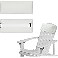 Rasugarlary Chaise Lounge Head Pillow, 2 Pack Outdoor Lounge Chair Pillows with Adjustable Strap Longue Head Pillow Headrest Pillows for Patio Backyard Beach Pool Garden Recliner(Beige)