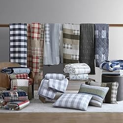 Eddie Bauer - King Quilt Set, Reversible Cotton
