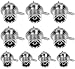 CESS Connector UHF Female SO239 Jack Bulkhead Panel/Chassis Mount - UHF Socket (10 Pack)
