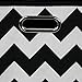Modern Littles BLDSTOR101 Bold Chevron Folding Storage Bin Black