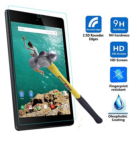 VSTNÂ® Google / HTC Nexus 9 8.9 inch 2014 release version tablet Ultra-thin 9H Hardness High Quality HD clear Premium Tempered Glass Screen Protector (For Nexus 9)