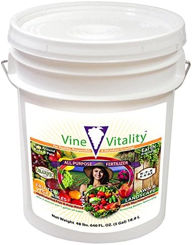 Vine Vitality All Purpose Fish & Kelp Liquid Fertilizer Concentrate, 5 Gallon