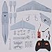 PLRB RC Plane, 2.4Ghz 2 Channels RTF RC Airplane, RC Aircraft with 3-Axis Gyro for Beginner, A Easy to Fly Glider Toys (Wingspan 373mm)