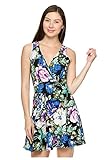 G2 Chic Women's Ruffled Strapless Printed Summer Hi-Lo Dress