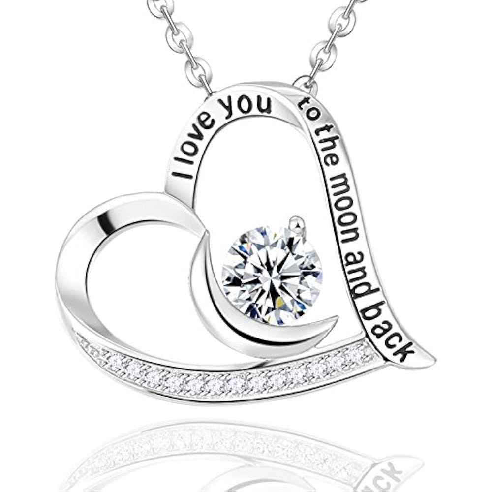 April Birthstone Simulated Diamond Necklace Mother&39s Day