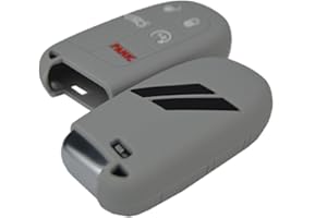 ZORRATIN // Slash Silicone Key Fob Cover Case Protector for Dodge Charger Challenger SRT Hornet R/T Dart Durango Journey Replacement Remote Keyless 5 Buttons Key Fob Case Accessories