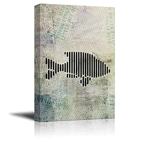 Canvas Wall Art Abstract Animal Lines Art Canvas Prints Home Artwork Decoration for Living Room,Bedroom - 12x18 inches