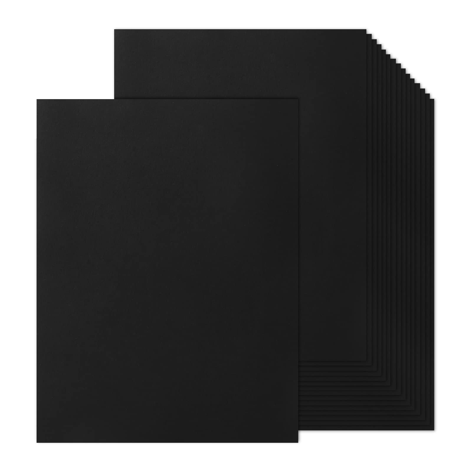 100 Sheets Black Card A4 Thick Paper, Goefun 230gsm Card Stock Printer Paper for Halloween, Invitations, Scrapbooking, Crafts, DIY Cards