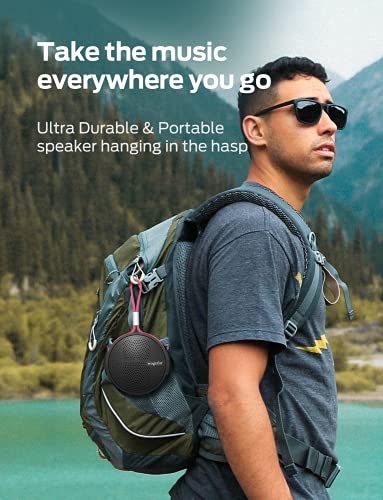 Wogofor Bluetooth Speaker Shower Speakers, Microphone, IPX5 Waterproof, 12H Playtime, with Stereo Sound and Bass, Speakers for Home, Outdoor, Travel