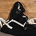 Jetec 3 Pieces Halloween Skeleton Full Body Plastic Skeleton Model Scary Man Bone 19.7 Inch with Creepy Cloth for Halloween Decorations Haunted Houses Graveyard Scene Creepy Decor Party Props