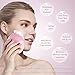 ARTIFUN Facial Cleansing Brush,Waterproof Silicone Face Brush Revitalising Massager, Deep Cleansing, Exfoliate Smooth Skin for a Radiant Clear Complexion - Pink