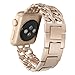 AOKAY Replacement Bands Compatible for Apple Watch 38mm 42mm Stainless Steel Metal Cowboy Chain Strap Wrist Band for Apple Watch 40mm 44mm Series 4 3 2 1 Sport and Edition