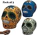 Squishies Day The Dead Sugar Skulls | Pack of 3 Large Slow Rising Dough Squishy | Jumbo Cream Scented Brilliant Colors | Celebrate Dios De Los Muertos | Great Cheap Prime Toy Package