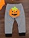 Newborn Halloween Costumes Pumpkin Pants Long Sleeve Outfits Set Baby Boys Girls Clothes My First Halloween(0-3M)