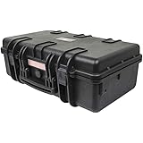 Monoprice Weatherproof Hard Case - 22 x 14 x 8 Inches - With Customizable Foam, IP67, Shockproof, Customizable Name Plate, Bl