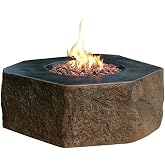 Elementi Columbia Cast Concrete Fire Pit - Propane