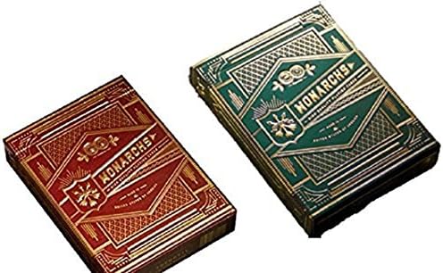 Wilddeckdotcom Monarch (Red & Green) 2-Deck Set Playing Cards by Theory 11
