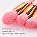 Makeup Brushes, ITME Premium Professional Makeup Brush Set,10PCS Synthetic Makeup Brushes For Foundation Blending Blush Powder Blush Concealers Eye Shadows Brushes (Pink Gold)