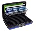UTRAX 12 Slots Metal Cards Wallet Multi Pockets Aluminum Purse Credit Card Organizing Hard Case Holder for RFID Scan Protection (BLUE)