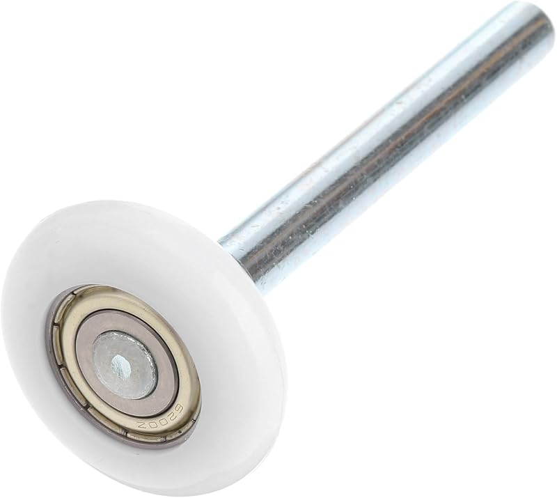 VILLCASE Garage Door Roller 2in Ball Bearing 4in Stem White Nylon Steel Wheel