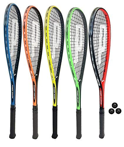 Prince Power Rebel Squash Racket Plus Cover + 3 Balls