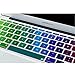 Litop 11inch Rainbow Gradient Silicone Keyboard Cover Skin for Apple MacBook Air 11