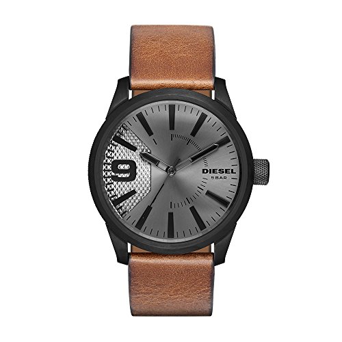 Diesel Men's DZ1764 Rasp Brown Leather Watch