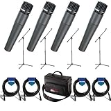 Shure 4 Pack SM57-LC Cardioid, Dynamic Handheld
