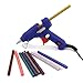 Jelacy 10 Colored Hot Glue Sticks Hot Melt Glue Sticks Mini Colored Glue Sticks DIY Art Craft Multi Color(7 mm 10 cm) (60 pcs)