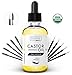 2 oz Castor Oil 100% Pure USDA Organic Cold Pressed Hexane Free - Set of 10 Brushes for Eyeliner & Eyelash - Lash Growth Serum - Stimulate Longer Thicker Eyelashes & Eyebrows - Vitamin E Oil