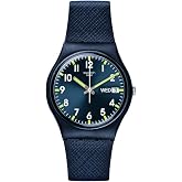 Swatch Gent Biosourced Unisex Watch Casual Plastic Blue Quartz Waterproof Sir Blue