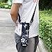 AUPET White Black 1L Water Bottle Insulated Neoprene Cover Storage Bag/Carrier Holder + Shoulder Strap 1