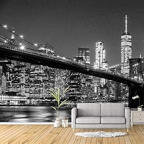 Wall Mural Charming Nightscape Removable Wallpaper Wall Sticker for Bedroom Living Room - 66x96 inches