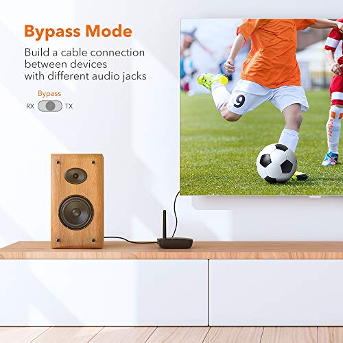 5 TaoTronics+Bluetooth+Transmitter+Receiver+Headphones