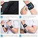 Wrist Brace - Compression Wrist Strap Support for Carpal Tunnel, Arthritis, RSI, TFCC Tear, Weight Bearing Strain, Tendonitis and Sprains for Weak and Sore Wrists by Velpeau (Adjustable, Black)