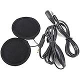 E-Bro 3.5mm Motorcycle Helmet Speaker Headphones with Volume Control + Extension Cable for MP3 GPS Excellent