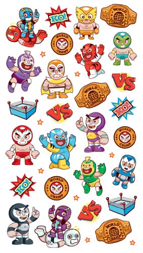 EK Success Brands Decorative Sticko Stickers, Wrestling Friends