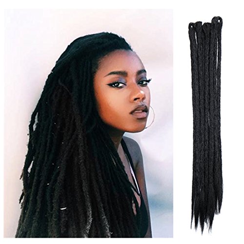 Buy 5 Pack 20" Dreadlocks Extensions Synthetic Dreads 100 Handmade