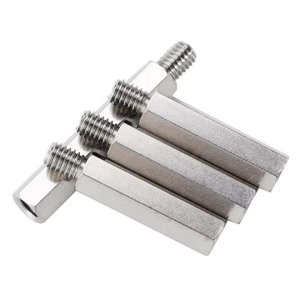 SYDARSYN Male Female Hex Spacer Standoff Screw 304 Stainless Steel PCB Pillar Hex Column M4*90+6mm (3 pcs)