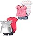 Carter's Baby Girls' 6-Piece Bodysuit Tee and Short Set