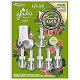 Glade Plugins Acoustic Sage 1 Scented Oil Warmer & 6 Scented Oil Fragrance Refills