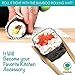 Chefoh All-In-One Sushi Making Kit | Sushi Bazooka, Sushi Mat & Bamboo Chopsticks Set | DIY Rice Roller Machine | Very Easy To Use | Food Grade Plastic Parts Only | Must-Have Kitchen Appliance