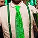 Light Up Neckties Novelty 7 Colors LED Light Up Tie Men Women LED Costumes for Halloween Music Dance Party(Single Piece)