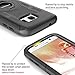 BENTOBEN Case for Galaxy S7 , Case for S7, 4in1 Hybrid Shockproof Heavy Duty Rugged Full Body Protective Cover Built-in Rotating Kickstand Swivel Belt Clip Holster Case for Samsung Galaxy S7- Black